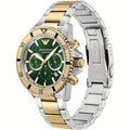 Emporio Armani AR11586 Diver Mens’ Green Dial Stainless Chrono Watch + Gift Bag