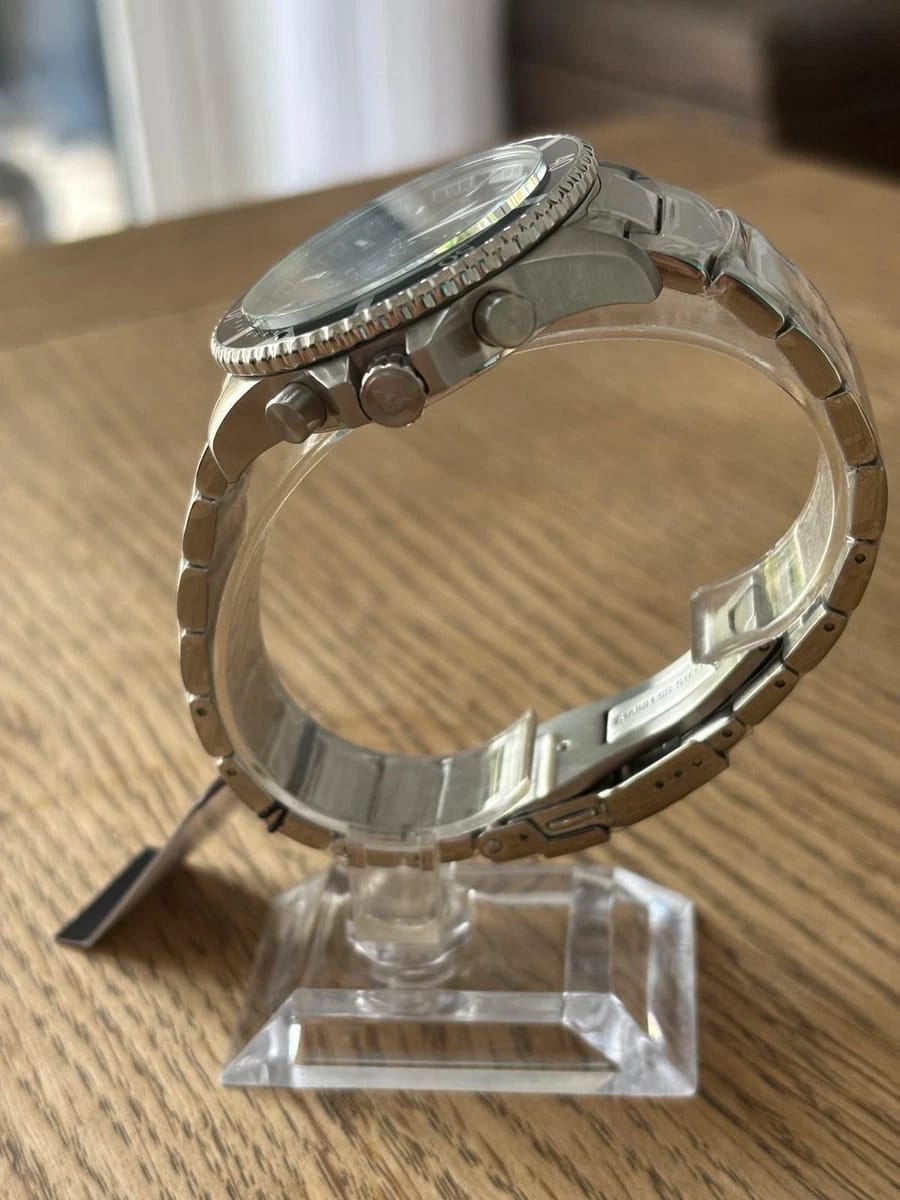 Emporio Armani Men's Chronograph AR11360 Stainless Steel Diver Watch Brand New