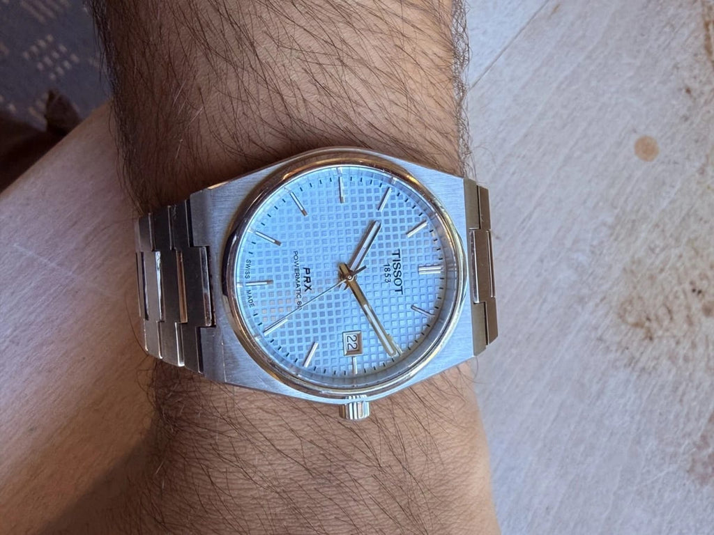 Tissot PRX 40mm Ice Blue Powermatic 80 Automatic (Box, Papers, extra links)